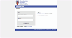 Desktop Screenshot of my.mountbatten.org